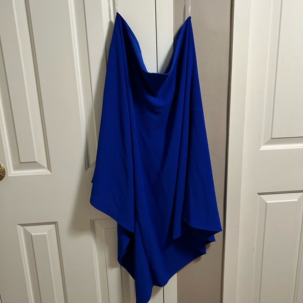 Vici one shoulder blue dress.  Size XL